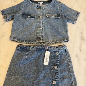 Gianni Bini Blue Denim Kids Matching Set
